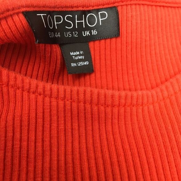 Topshop Wrap Ribbed Cropped Top C5 - Picture 8 of 8